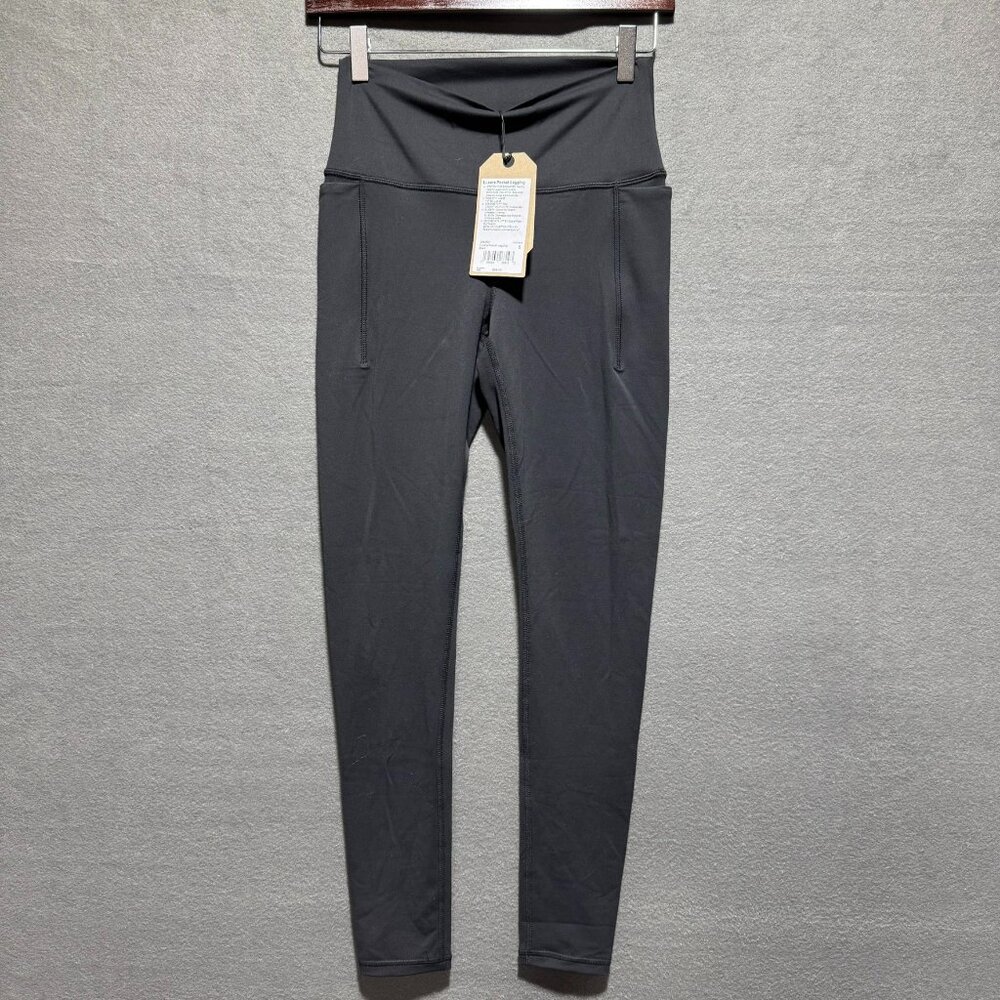 NWT prAna Womens Black LUXARA Pocket Leggings Size Small Inseam 28